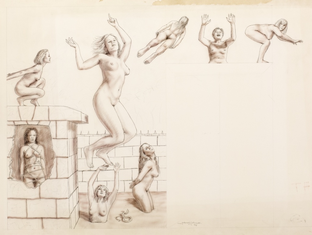 Sketch for mural at Chateau Chenailles